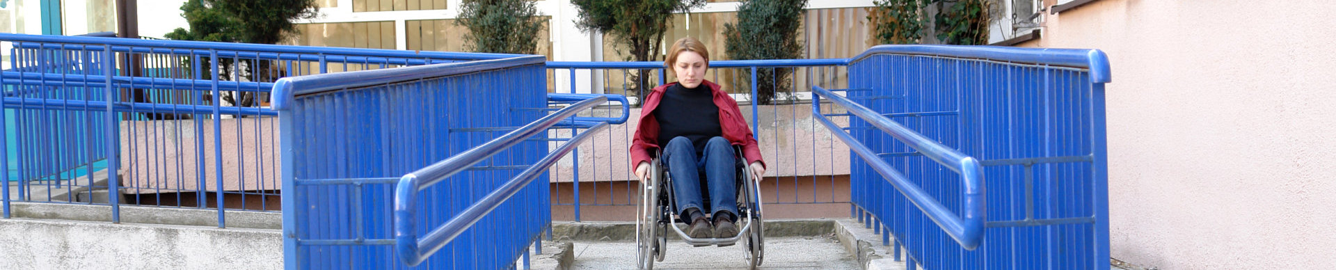 woman sitting on her wheelchair